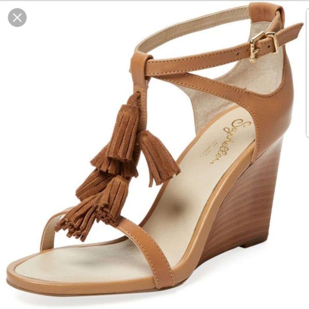 Seychelles twist t-strap wedge sandal